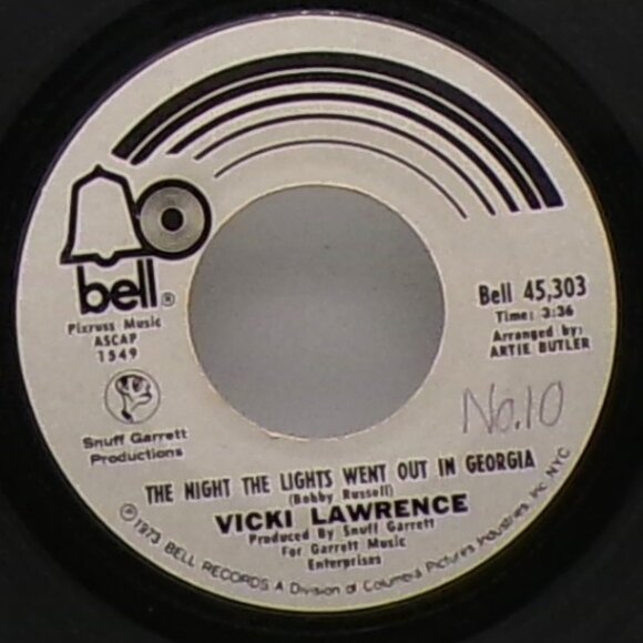The Night the Lights Went Out in Georgia/Dime A Dance by Vicki Lawrence 45 - Picture 5 of 6